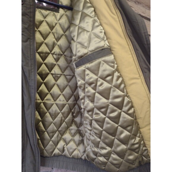 Vintage Urban Equipment Green Military Style Bomber Aviator Jacket W Hood Sz L - Picture 7 of 16